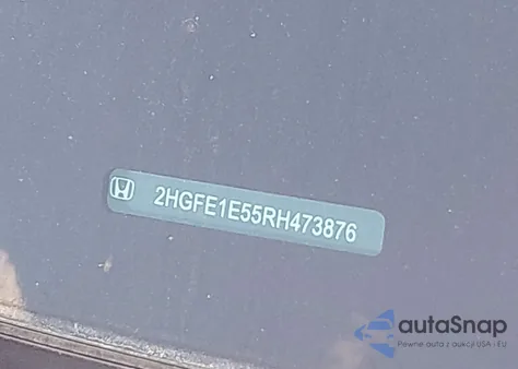 2024 Honda Civic Si Sedan z USA, uszkodzony, nr VIN 2HGFE1E55RH473876